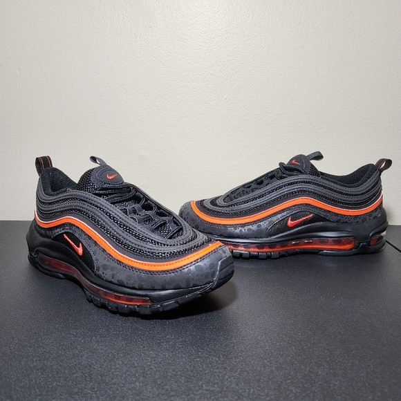 Nike Air Max 97 Safari GS Black Orange DX3088-001 Kids Youth Shoes Size 4.5Y - Picture 10 of 11